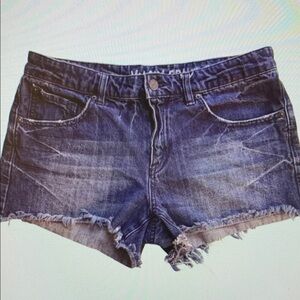 Women's Blue Denim Athletic Shorts